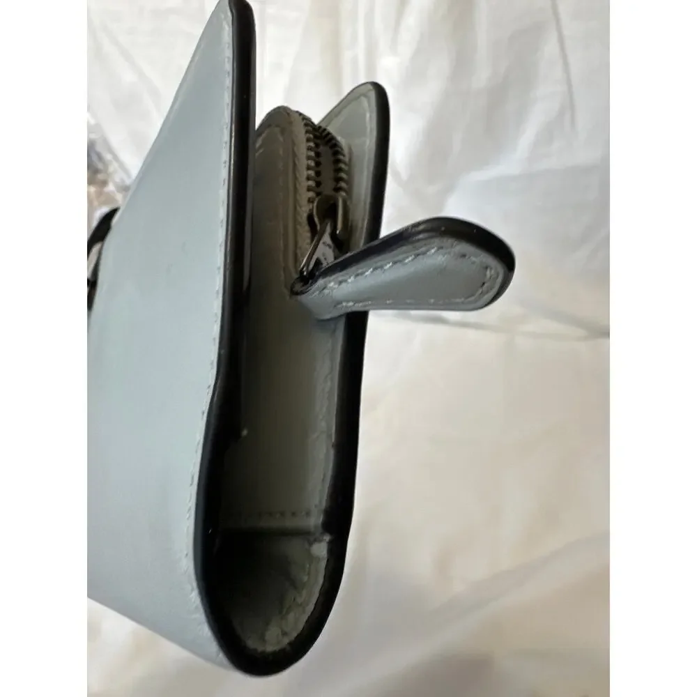 Coach Skinny Light Blue Calf Leather GUC